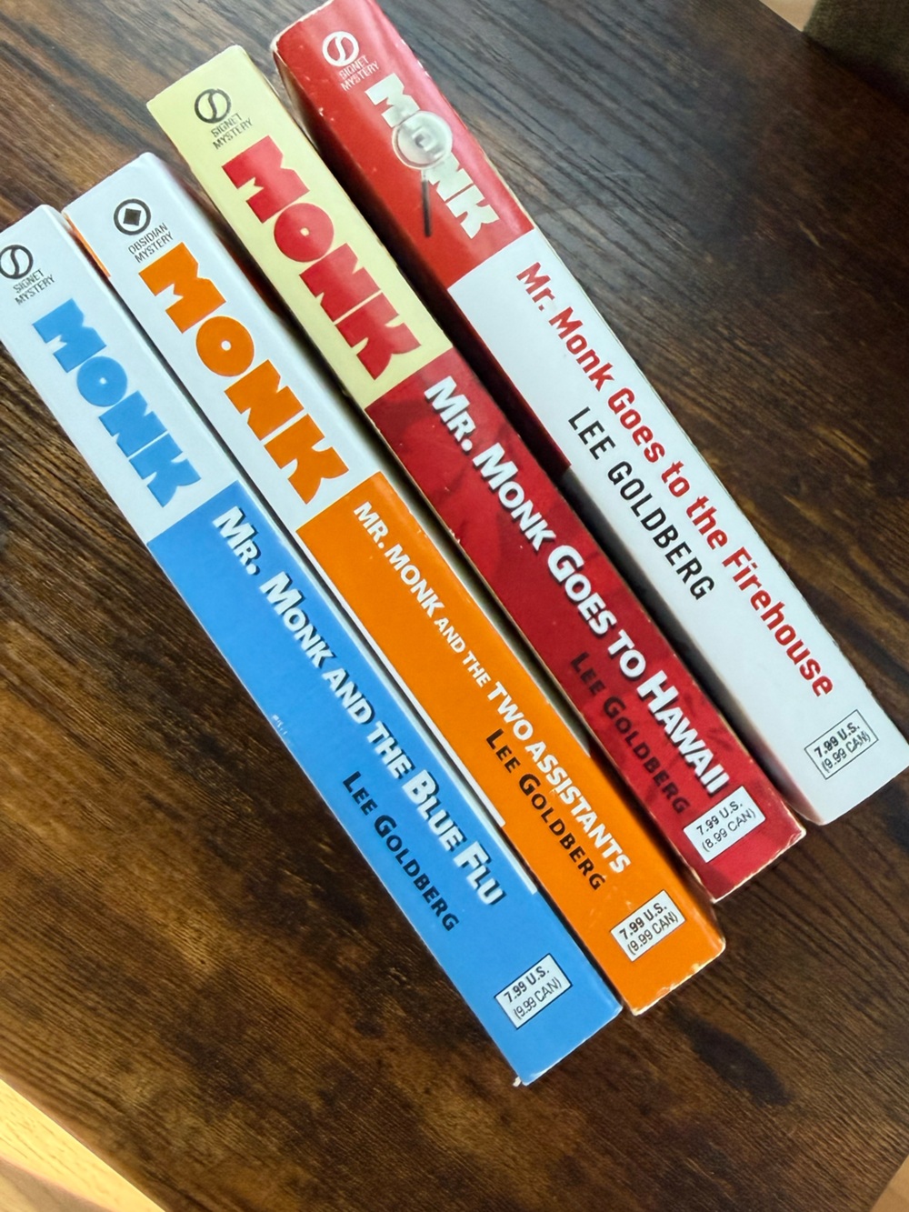 Mr. Monk Paperback Book Set by Lee Goldberg - First Four Books of Series